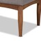 Baxton Studio Sanford Mid-Century Grey Fabric and Walnut Brown Finished Wood 2-PC Dining Nook Banquette Set 184-11340-Zoro - alternate 5